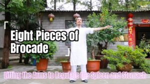 Eight Pieces of Brocade Lifting the Arms to Regulate the Spleen and Stomach Restoring Digestive Harmony & Inner Balance